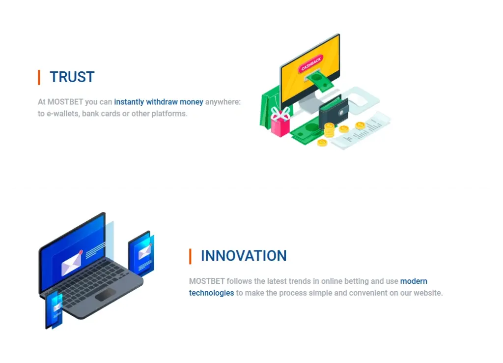 mostbet eu features